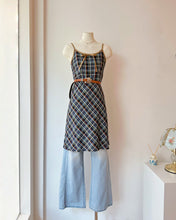 Load image into Gallery viewer, NOUÉ-RUE 格紋吊帶洋裝（古着/日本製）