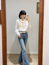 Load image into Gallery viewer, Daffodil 十字繡民族風top(中國製)