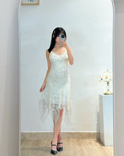 Load image into Gallery viewer, CACHÈ 真絲手工刺繡禮服裙（古着/美國品牌中國製）