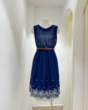 Load image into Gallery viewer, 昭和🇯🇵ELEGANT 刺繡洋裝（古着/日本製）