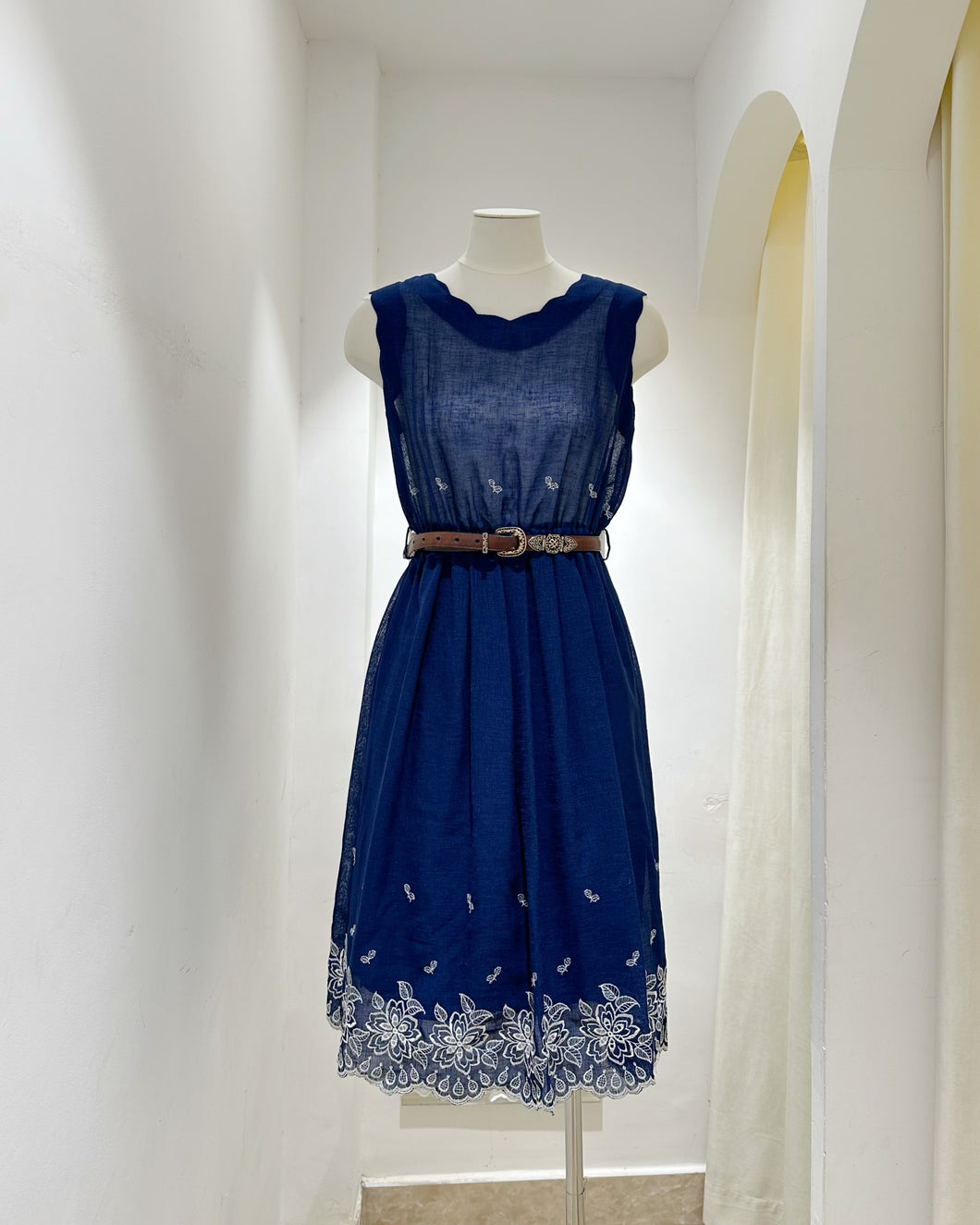 昭和🇯🇵ELEGANT 刺繡洋裝（古着/日本製）