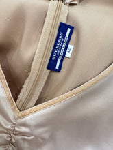 Load image into Gallery viewer, BURBERRY 藍標緞面背心洋裝（古着/日本製）
