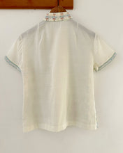 Load image into Gallery viewer, 百合花國產刺繡上衣（古着/中國製）