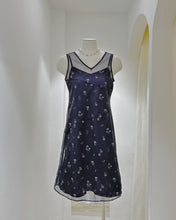 Load image into Gallery viewer, MONI 網紗透視洋裝（古着/日本製）