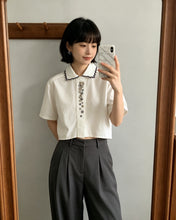 Load image into Gallery viewer, 齒輪刺繡恤衫￼