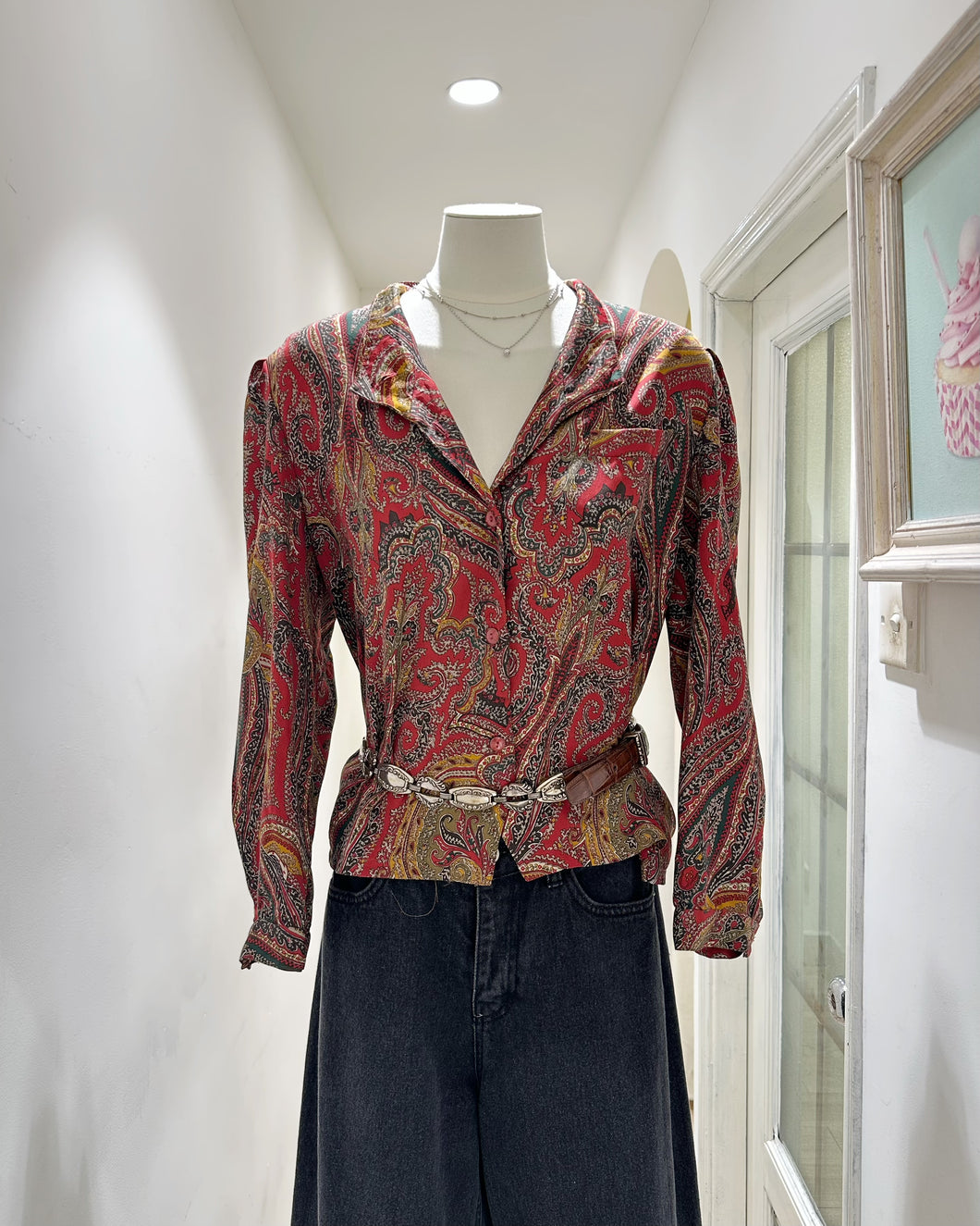 腰果花恤衫（古着/日本製）