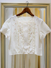 Load image into Gallery viewer, 手工刺繡純棉上衣（古著/訂製沒產地標）