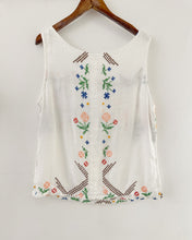 Load image into Gallery viewer, 棉麻手工刺繡背心（古着/L）