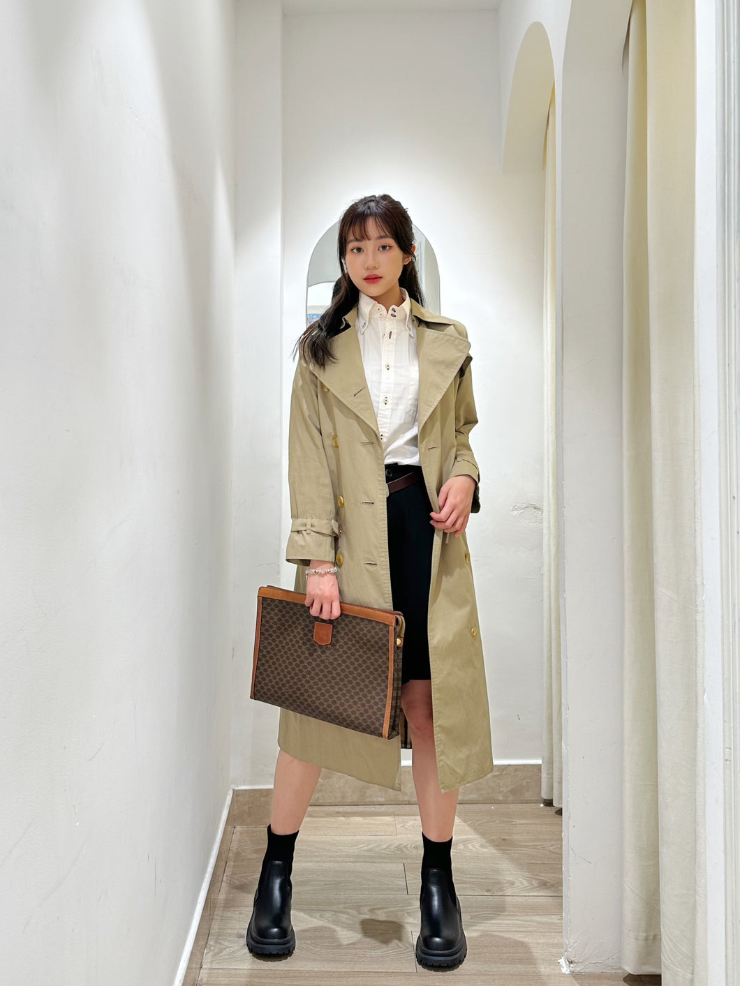 BURBERRYS 女裝棉質風衣（舊版英國製/S或M碼ok）