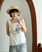 Load image into Gallery viewer, 棉麻手工刺繡背心（古着/L）