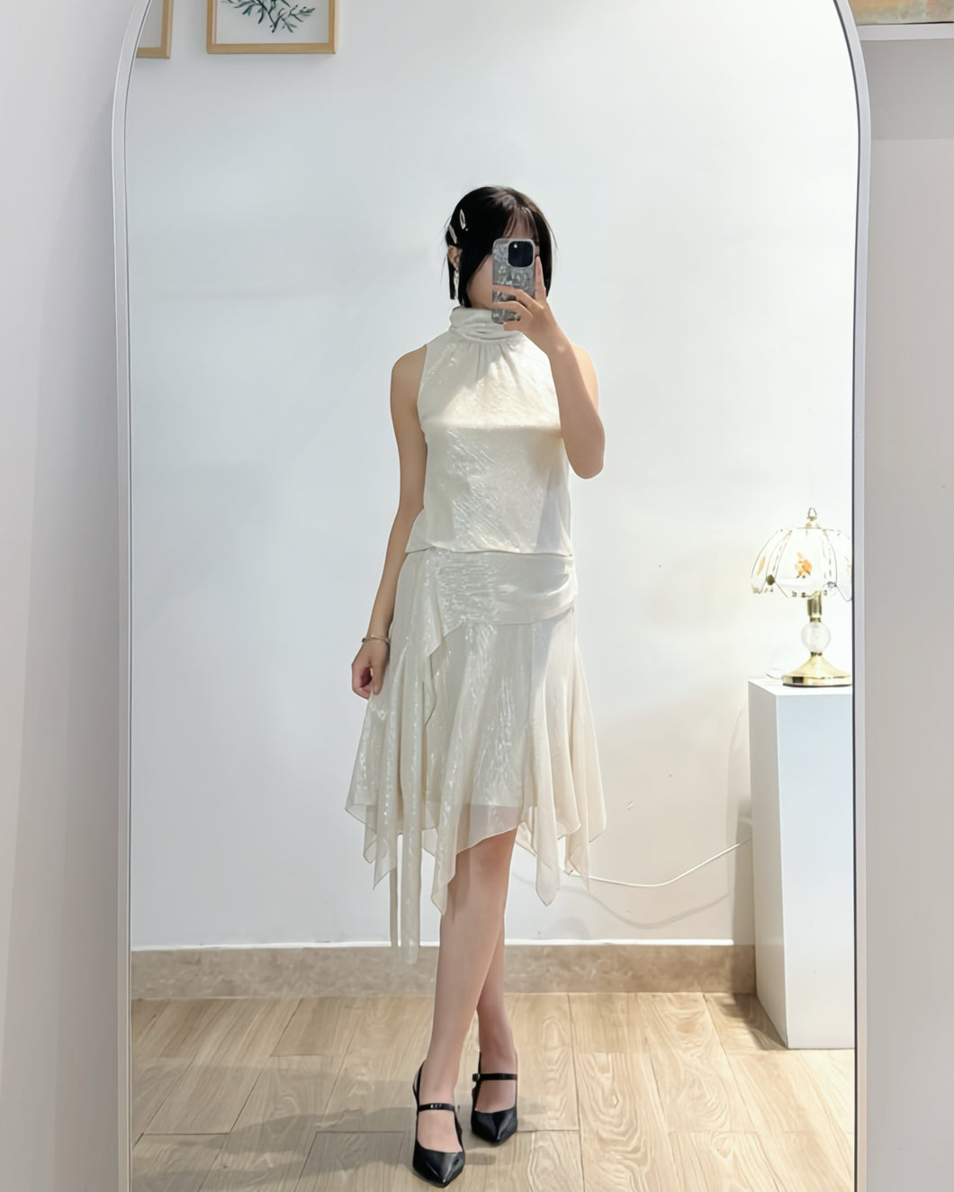 MAITRESSE高領禮服裙（古着/日本製）