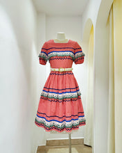 Load image into Gallery viewer, 拼色格紋洋裝（古着/日本製/ S）
