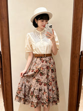 Load image into Gallery viewer, 縷空手工刺鏽花邊top(日本製)