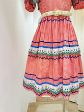 Load image into Gallery viewer, 拼色格紋洋裝（古着/日本製/ S）