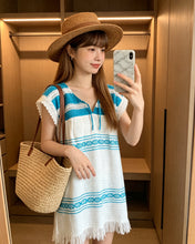 Load image into Gallery viewer, 手工編織花紋上衣
