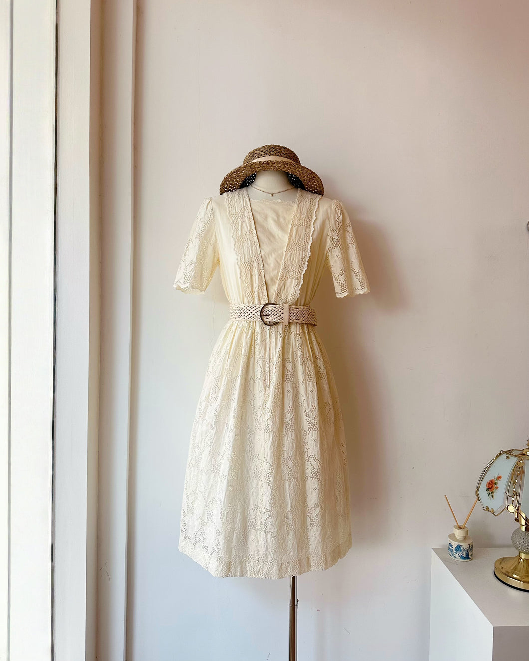 MIL ONE 刺繡洋裝（古着/日本製/S）