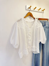 Load image into Gallery viewer, 刺繡棉紗上衣（古着/L碼）