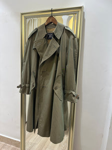 軍綠BURBERRY風衣外套（英國製舊版/男裝）