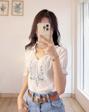 Load image into Gallery viewer, GIRAS刺繡上衣（古着/希臘製/S-M）🇬🇷