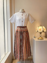 Load image into Gallery viewer, 皮邊衣領復古白襯衫（古着）