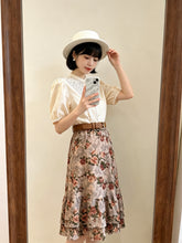 Load image into Gallery viewer, 縷空手工刺鏽花邊top(日本製)