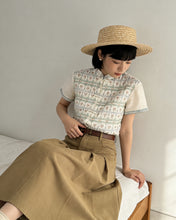 Load image into Gallery viewer, 百合花國產刺繡上衣（古着/中國製）