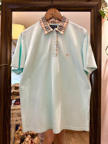 BURBERRY polo (古著／香港製-M)