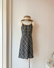 Load image into Gallery viewer, NOUÉ-RUE 格紋吊帶洋裝（古着/日本製）
