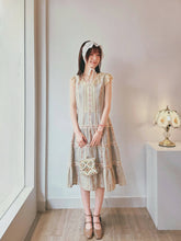 Load image into Gallery viewer, 提花lace 洋裝（古着/高訂無標）