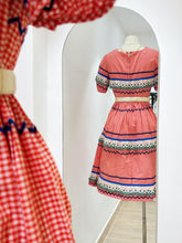 Load image into Gallery viewer, 拼色格紋洋裝（古着/日本製/ S）