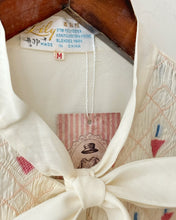 Load image into Gallery viewer, 新中式幾何花紋刺繡上衣