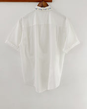Load image into Gallery viewer, tabi 花卉刺繡短袖上衣（韓國製）